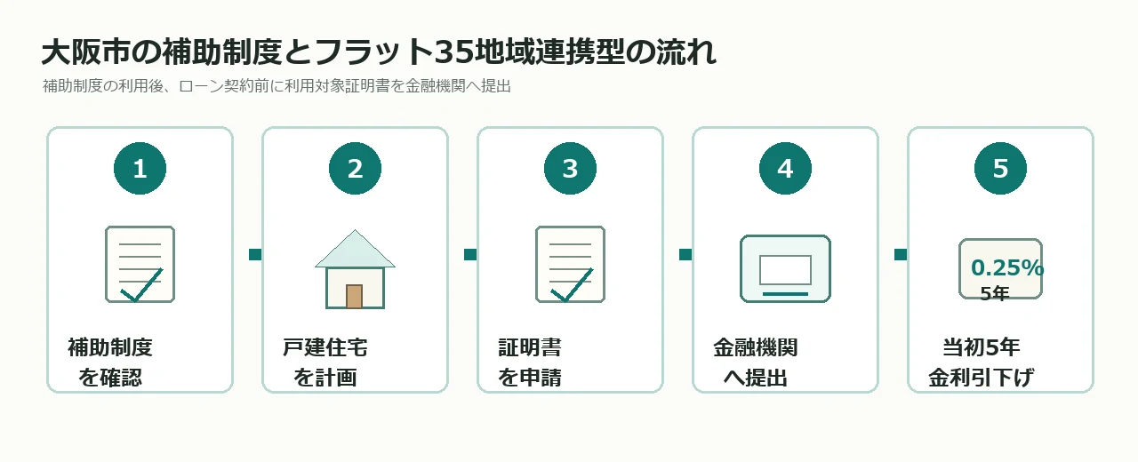 大阪市の密集住宅市街地補助制度とフラット35地域連携型の流れ